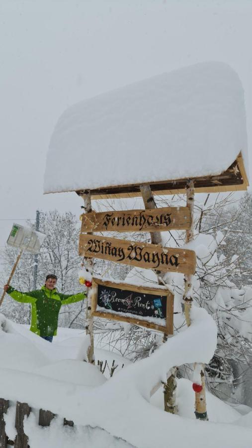 Ferienhaus&Ferienwohnung Wiñay Wayna Gotschna Blick Klosters-Serneus Exterior foto